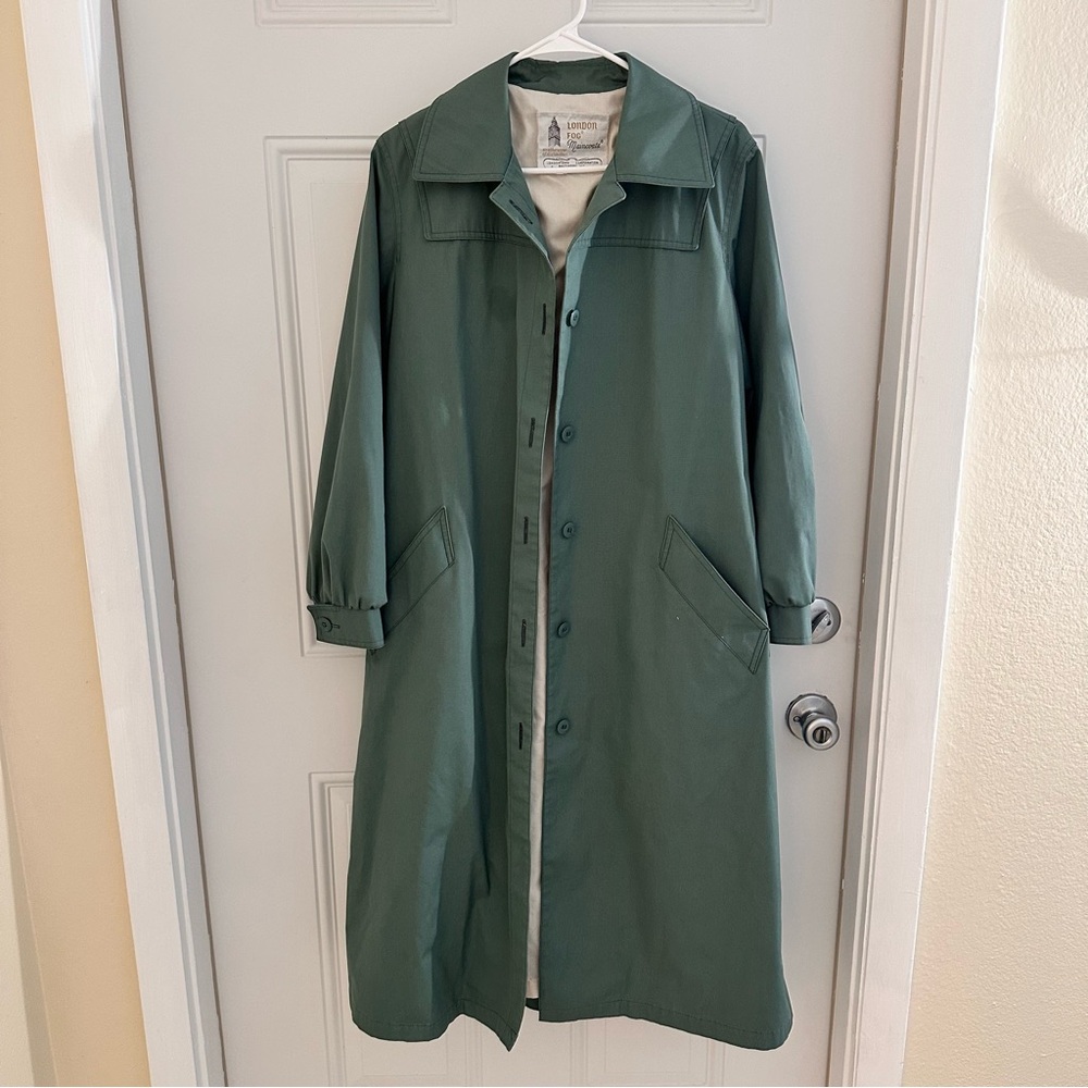 Chic Green Trench Coat